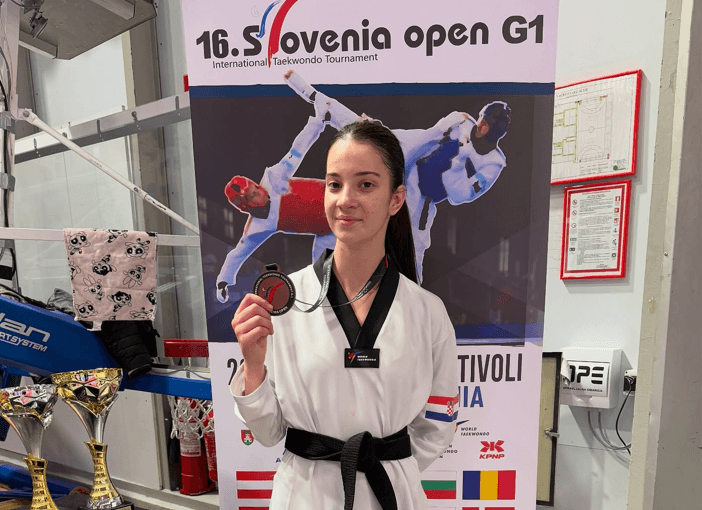 Mlada Kninjanka Anamaria Mikulić osvojila broncu na Slovenia Openu